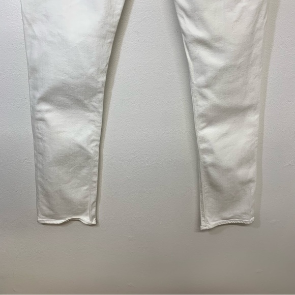 J Crew White Jeans Woman 27 Stretch Straight Casual Resort Vacation Beach - Picture 6 of 13
